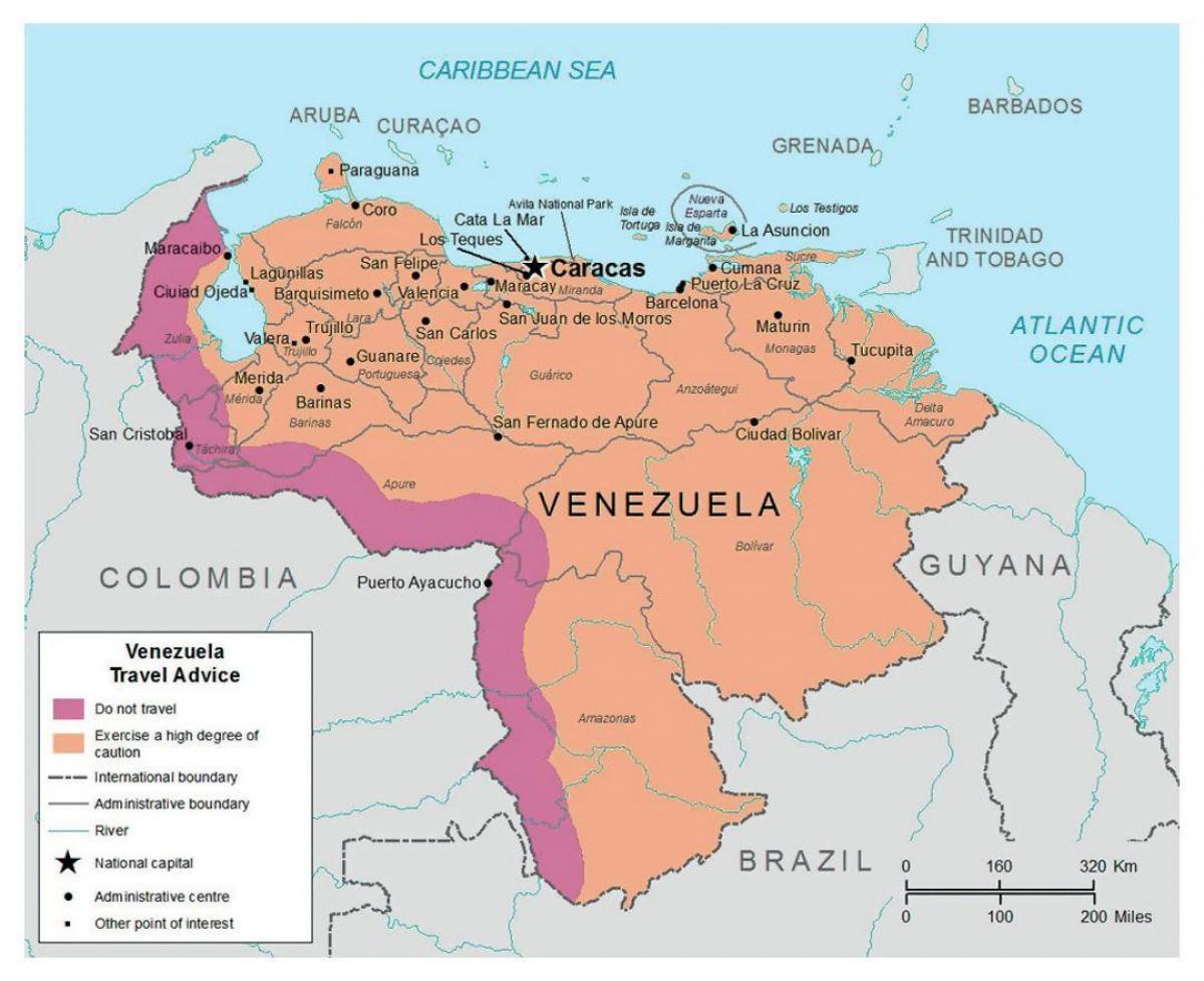 venezuela trong bản đồ