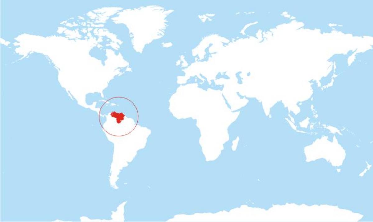 bản đồ của venezuela vị trí trên thế giới