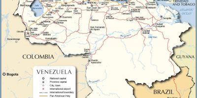 Chi tiết và bản đồ của venezuela
