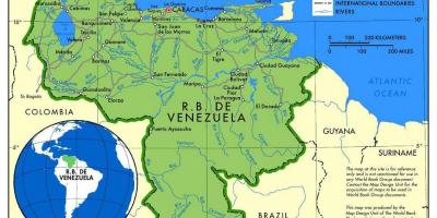 Bản đồ của bản đồ de venezuela