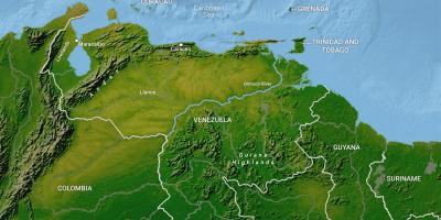 Bản đồ của venezuela địa lý