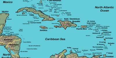 Hòn đảo ra khỏi venezuela bản đồ