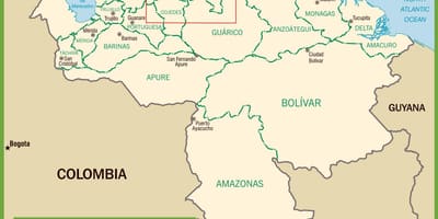 Bản đồ của venezuela chính trị