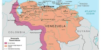 Venezuela trong bản đồ