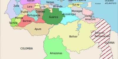 Bản đồ của venezuela kỳ