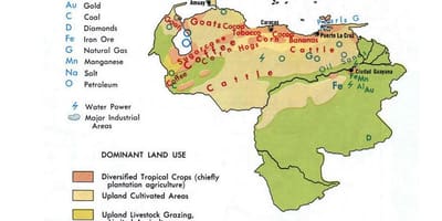 Bản đồ của venezuela tài nguyên thiên nhiên