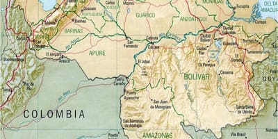 Bản đồ của venezuela sông