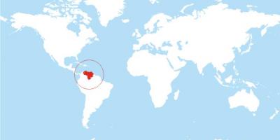 Bản đồ của venezuela vị trí trên thế giới